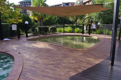 Professional Paving Example - Pool Coping Paving